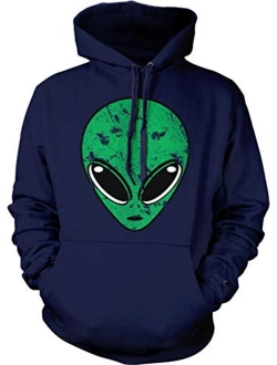 Alien Head - Martian Outer Space Unisex Hoodie Sweatshirt