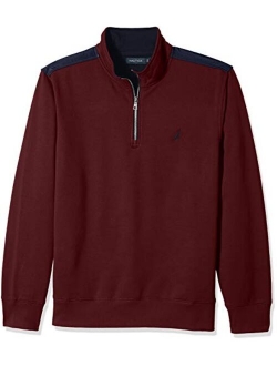 Men's 1/4 Zip Pieced Fleece Sweatshirt