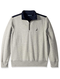 Men's 1/4 Zip Pieced Fleece Sweatshirt