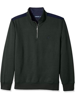 Men's 1/4 Zip Pieced Fleece Sweatshirt