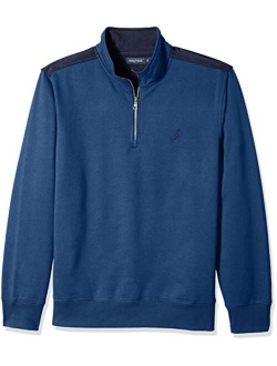 Men's 1/4 Zip Pieced Fleece Sweatshirt