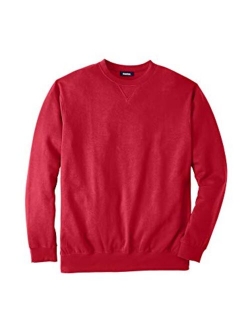 KingSize Men's Big and Tall Fleece Crewneck Sweatshirt