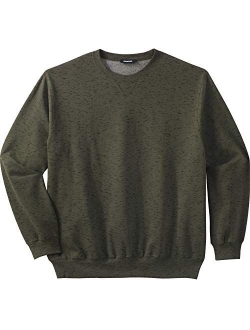 KingSize Men's Big and Tall Fleece Crewneck Sweatshirt