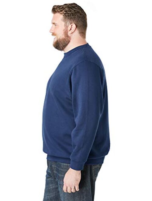 KingSize Men's Big and Tall Fleece Crewneck Sweatshirt