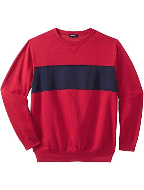 KingSize Men's Big and Tall Fleece Crewneck Sweatshirt