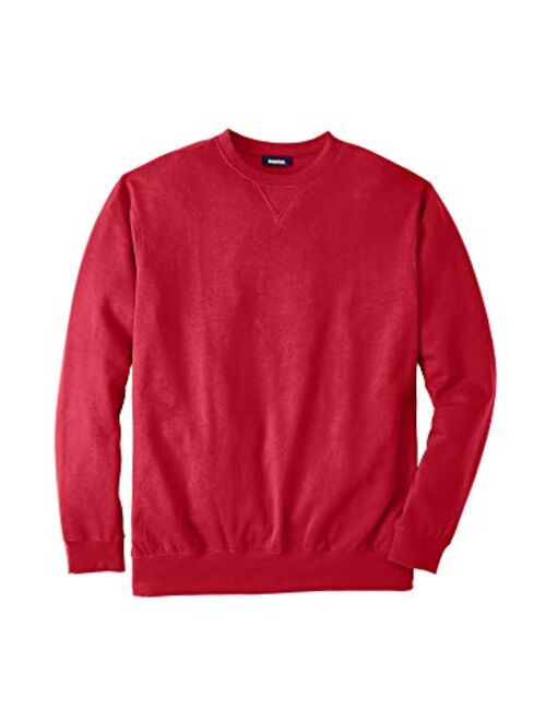 KingSize Men's Big and Tall Fleece Crewneck Sweatshirt