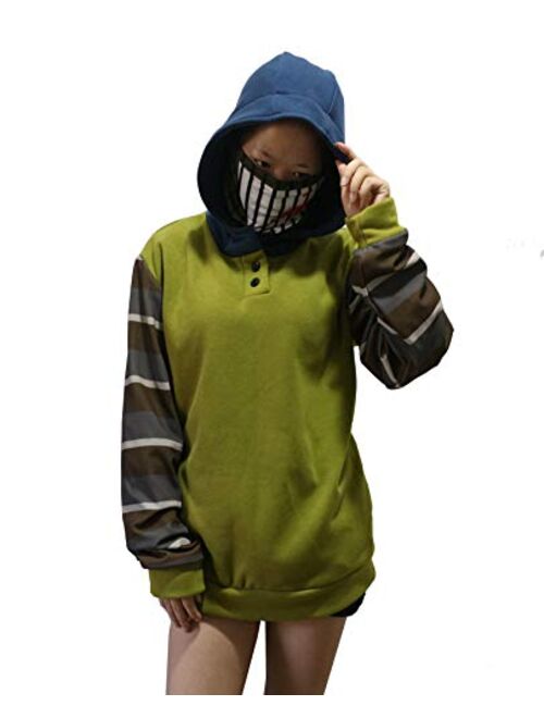 Uyecos Cosplay Creepy Ticci Toby Womens Hoodie Pullover Thicken Sweatshirt