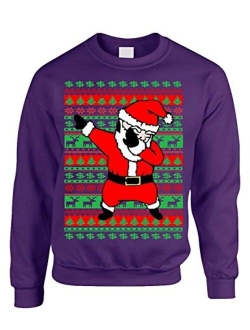 ALLNTRENDS Adult Crewneck Dabbing Santa Ugly Christmas Sweater