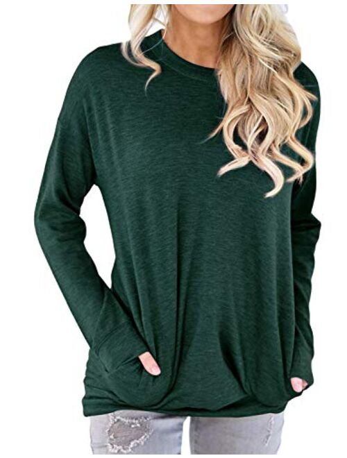 Nlife Women Mama Bear Shirt for Women Long Sleeves Loose Fit Casual Pullover Pocket