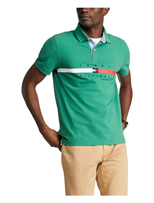 Tommy Hilfiger Men's Flag Pride Polo Shirt in Custom Fit