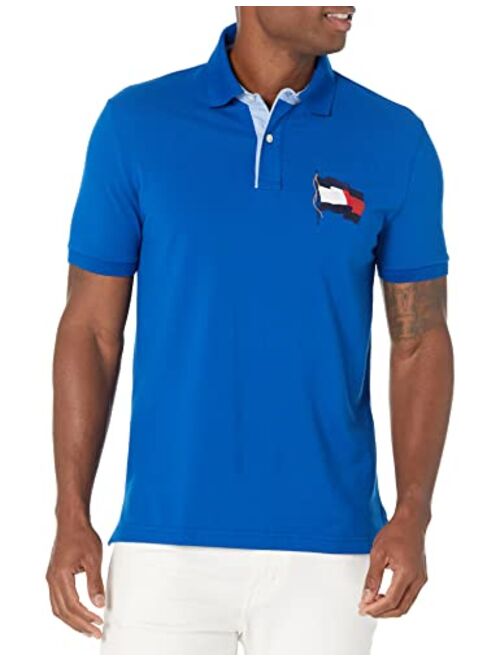 Tommy Hilfiger Men's Flag Pride Polo Shirt in Custom Fit