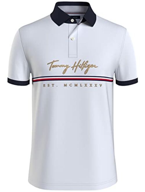 Tommy Hilfiger Men's Flag Pride Polo Shirt in Custom Fit