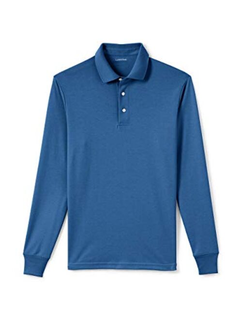 Lands' End Men's Long Sleeve Super Soft Supima Polo Shirt