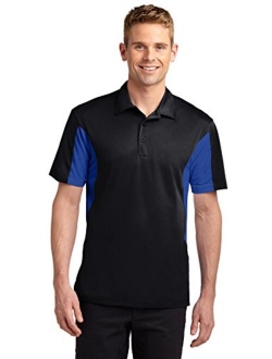 SPORT-TEK Men's Side Blocked Micropique Sport Wick Polo