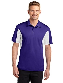 SPORT-TEK Men's Side Blocked Micropique Sport Wick Polo