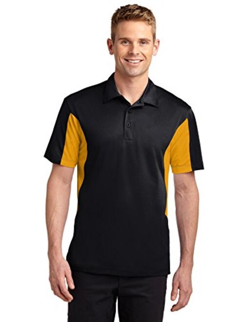 SPORT-TEK Men's Side Blocked Micropique Sport Wick Polo