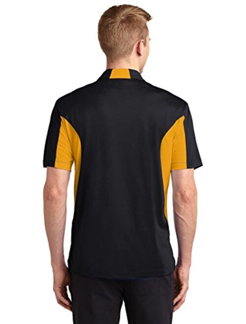 SPORT-TEK Men's Side Blocked Micropique Sport Wick Polo