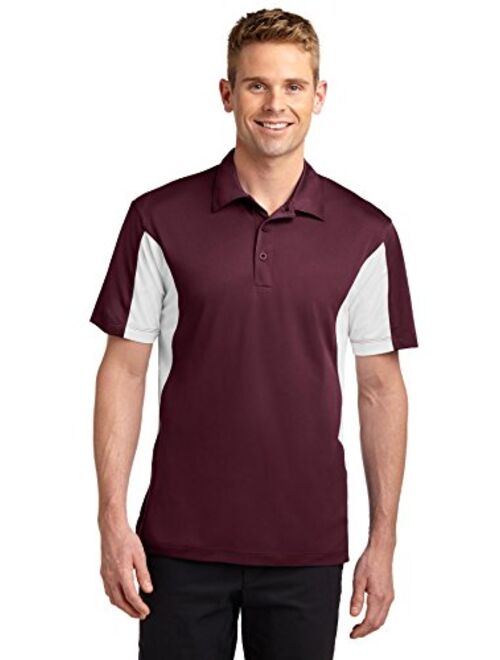 SPORT-TEK Men's Side Blocked Micropique Sport Wick Polo