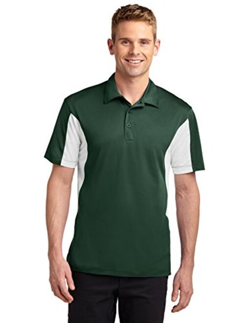 SPORT-TEK Men's Side Blocked Micropique Sport Wick Polo