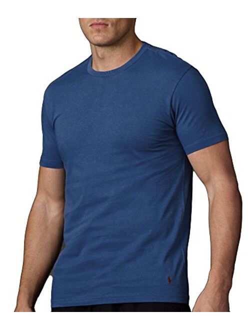 Polo Ralph Lauren Men's Cotton Solid Classic Crew Neck Undershirts 3-Pack