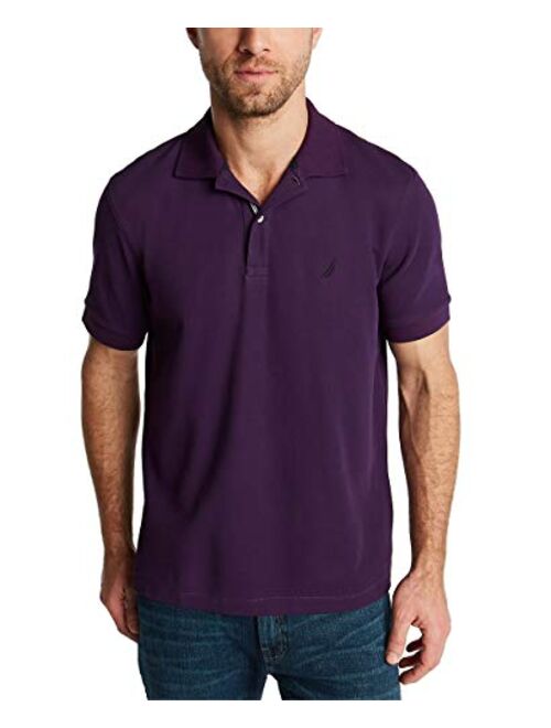 Nautica Men's Classic Short Sleeve Solid Polo Shirt