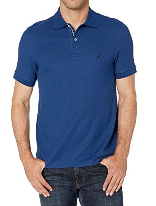 Nautica Men's Classic Short Sleeve Solid Polo Shirt