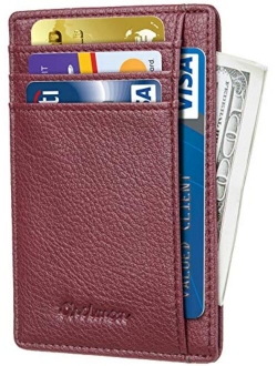 Chelmon Slim Wallet RFID Front Pocket Wallet Minimalist Secure Thin Credit Card Holder