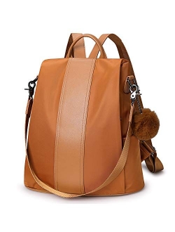 Newshows Backpack Purse for Women Antitheft Nylon Travel Rucksack Convertible Shoulder Bag