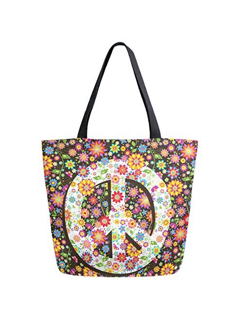 ZzWwR Stylish Print Extra Large Shoulder Tote Bag for Beach Travel Weekender Gym Grocery Shopping