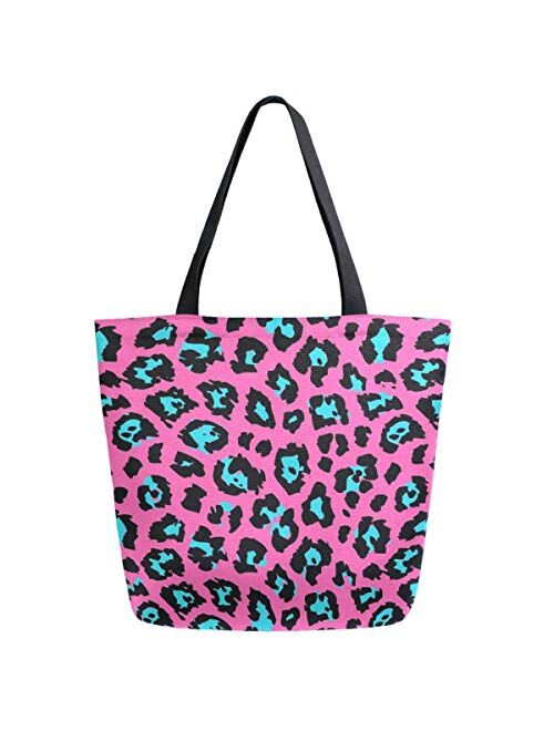 ZzWwR Stylish Print Extra Large Shoulder Tote Bag for Beach Travel Weekender Gym Grocery Shopping