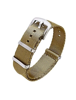 Ritche NATO Watch Strap with Heavy Buckle 18mm 20mm 22mm Premium Seat Belt Nylon Watch Bands for Men Women