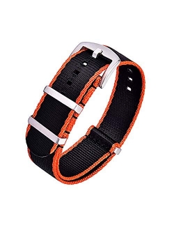 Ritche NATO Watch Strap with Heavy Buckle 18mm 20mm 22mm Premium Seat Belt Nylon Watch Bands for Men Women