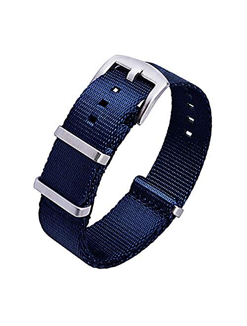 Ritche NATO Watch Strap with Heavy Buckle 18mm 20mm 22mm Premium Seat Belt Nylon Watch Bands for Men Women