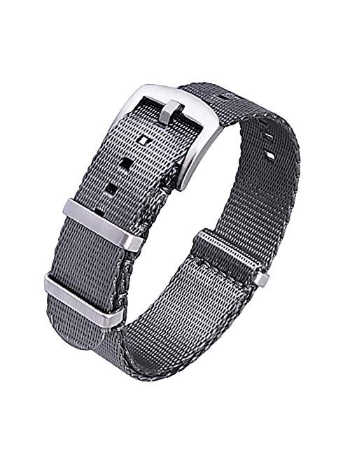 Ritche NATO Watch Strap with Heavy Buckle 18mm 20mm 22mm Premium Seat Belt Nylon Watch Bands for Men Women