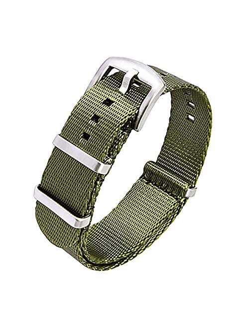 Ritche NATO Watch Strap with Heavy Buckle 18mm 20mm 22mm Premium Seat Belt Nylon Watch Bands for Men Women