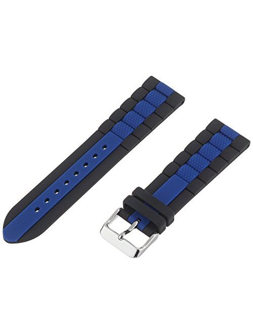 Hadley Roma Hadley-Roma Men's Genuine Silicone Diver Sport Watch Band MS-3344