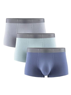 Men's 3 Pack Micro Modal Seamless Underwear Breathable Trunks No Fly