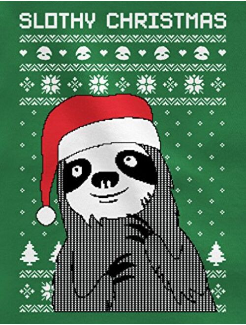 Tstars Slothy Christmas Ugly Christmas Sweater Sloth Women Sweatshirt