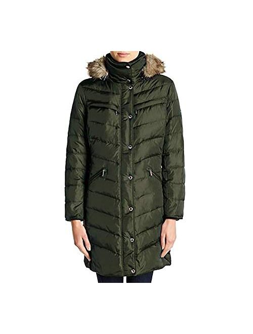 Michael Kors Plus Size Knee-Length Down Coat