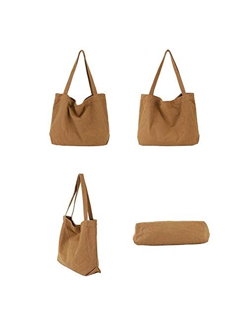 YARUODA Women Shoulder Bags Canvas Tote Bag Handbag Work Bags