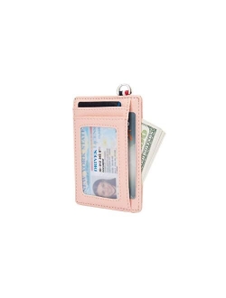 Small RFID Blocking Minimalist Credit Card Holder Pocket Slim Wallets for Men Women