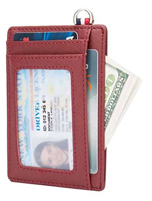 Small RFID Blocking Minimalist Credit Card Holder Pocket Slim Wallets for Men Women