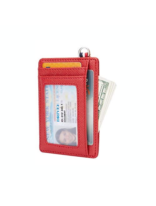 Small RFID Blocking Minimalist Credit Card Holder Pocket Slim Wallets for Men Women