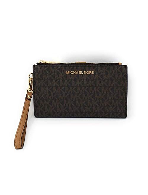 Michael Kors Jet Set Travel Double Zip Wristlet - Signature PVC