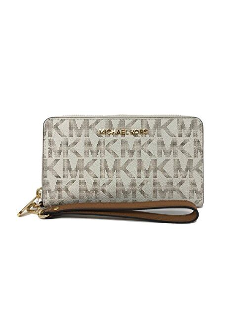 Michael Kors Jet Set Travel Large Flat Multifunction Phone Case Wristlet