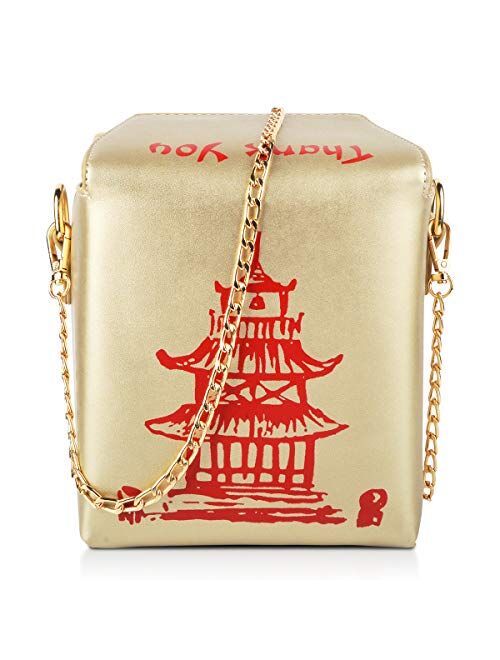 Fashion Crossbody Bag, Ustyle Chinese Takeout Box Style Clutch Bag for Girl