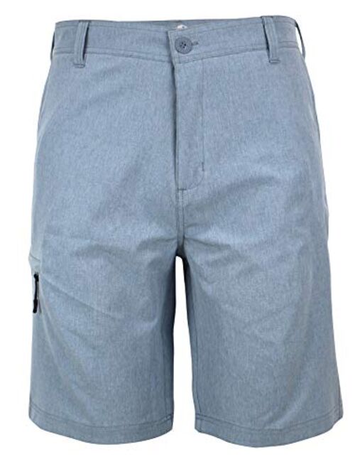 Mens Amphibian Hybrid Shorts Chino Golf Athletic Casual Quick Dry 21 Solid Walk Boardshort Khaki Black