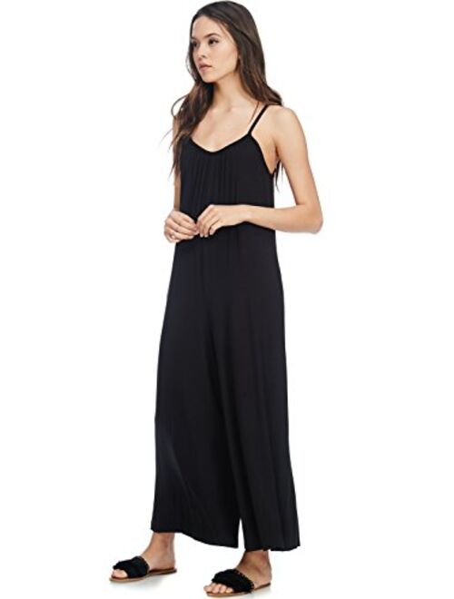 Alexander + David Womens Casual Loose Fit Jumper, Spaghetti Strap Sexy Jersey Jumpsuit Romper