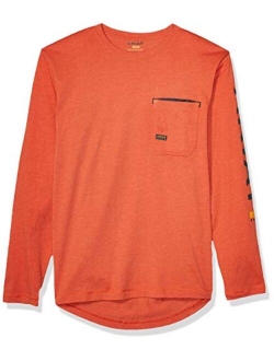 Men's Rebar Logo Long Sleeve Crewwork Utility Tee Shirt