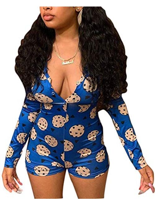 MissShorthair Women's Short One Piece Bodysuit Bodycon Overall Rompers Onesies